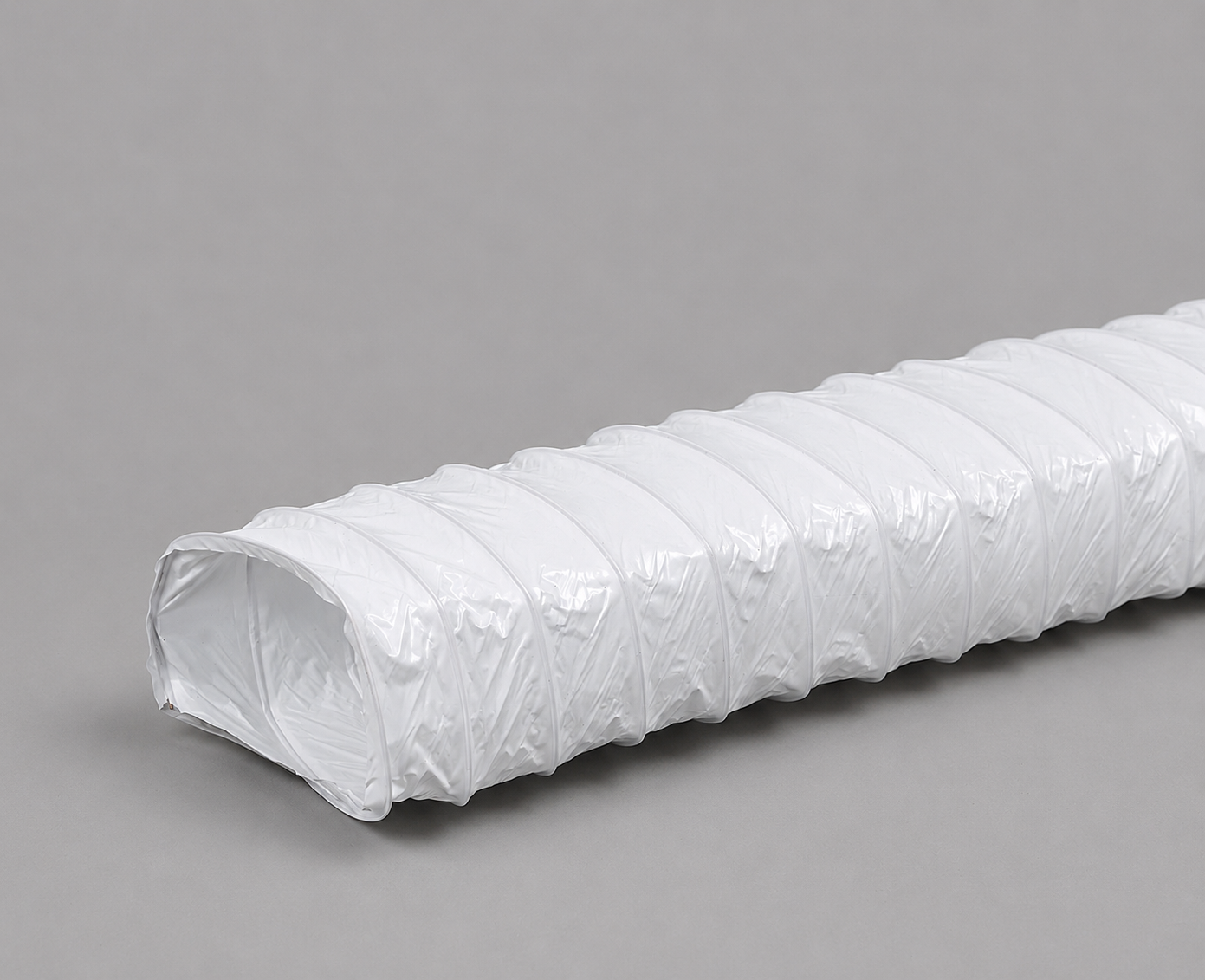 Gaines de ventilation rectangulaires en PVC blanc - 220x55mm - Longueur 3 m